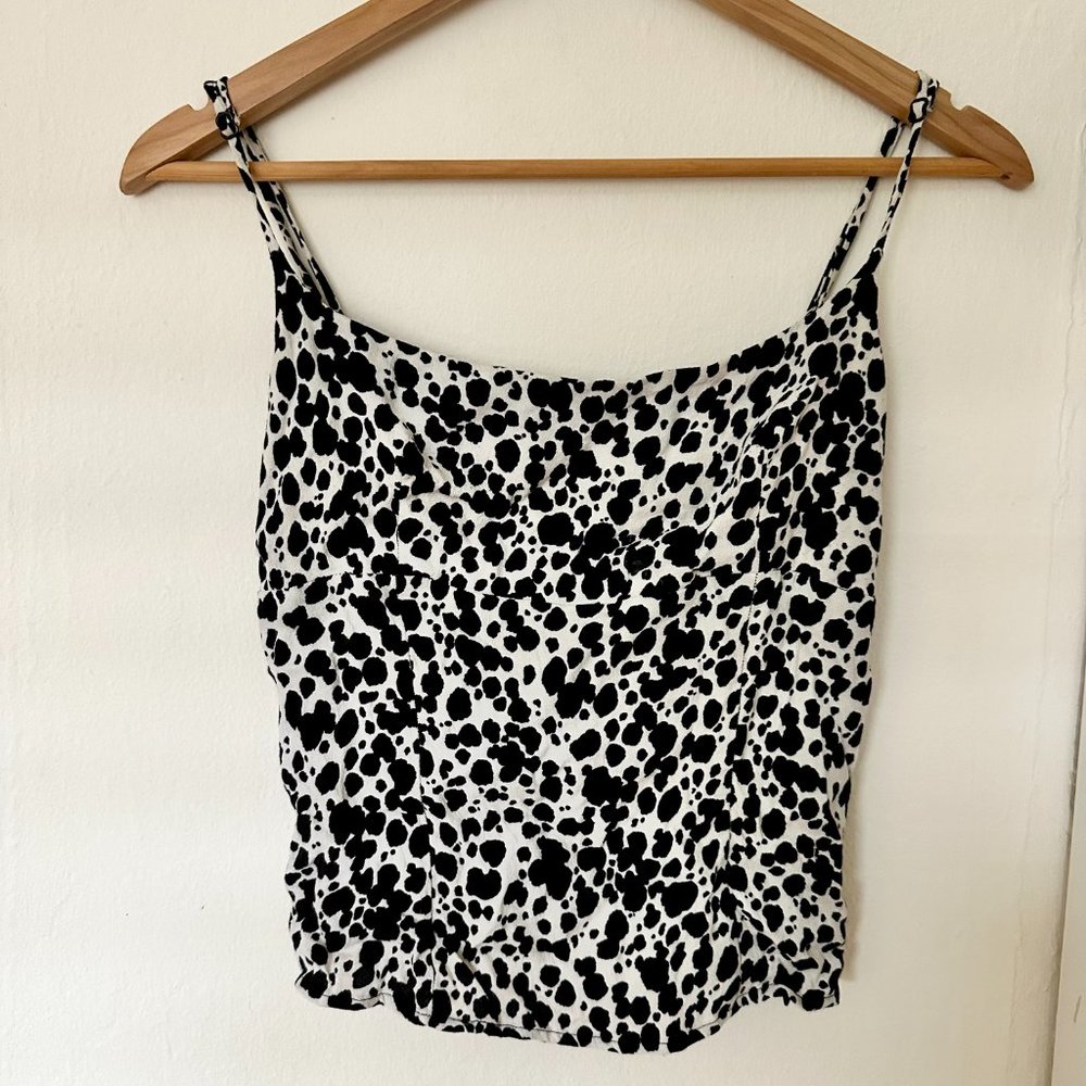 Reformation grace top - black and white